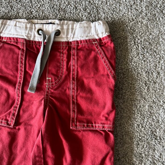 Mini boden shorts boys 4 red cargo casual summer classic preppy vacation school - Picture 2 of 13